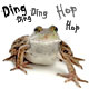 Crazy Frog hopping and singing