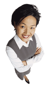 Smiling Japanese Business Woman