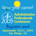 Administrative Professionals Conference - Register Now - Click Here